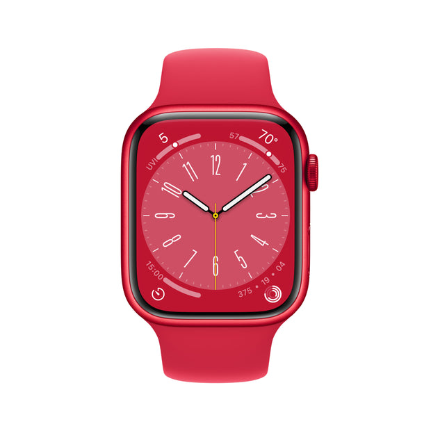 Apple Watch Series 8 GPS + Cellular 45mm (PRODUCT)RED Aluminium Case with (PRODUCT)RED Sport Band - Regular